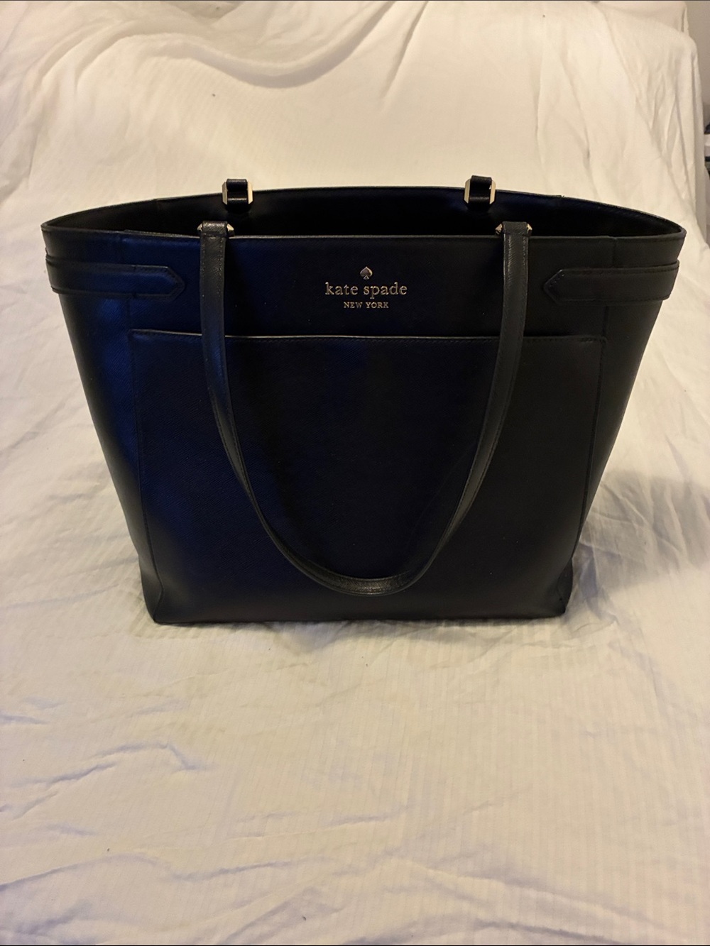 Kate Spade Black Tote with Front Slip Pocket